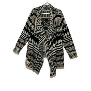 KENISTON Cardigan women Size 2XL Southwest Aztec Sweater Cowgirl Plus Rodeo Boho